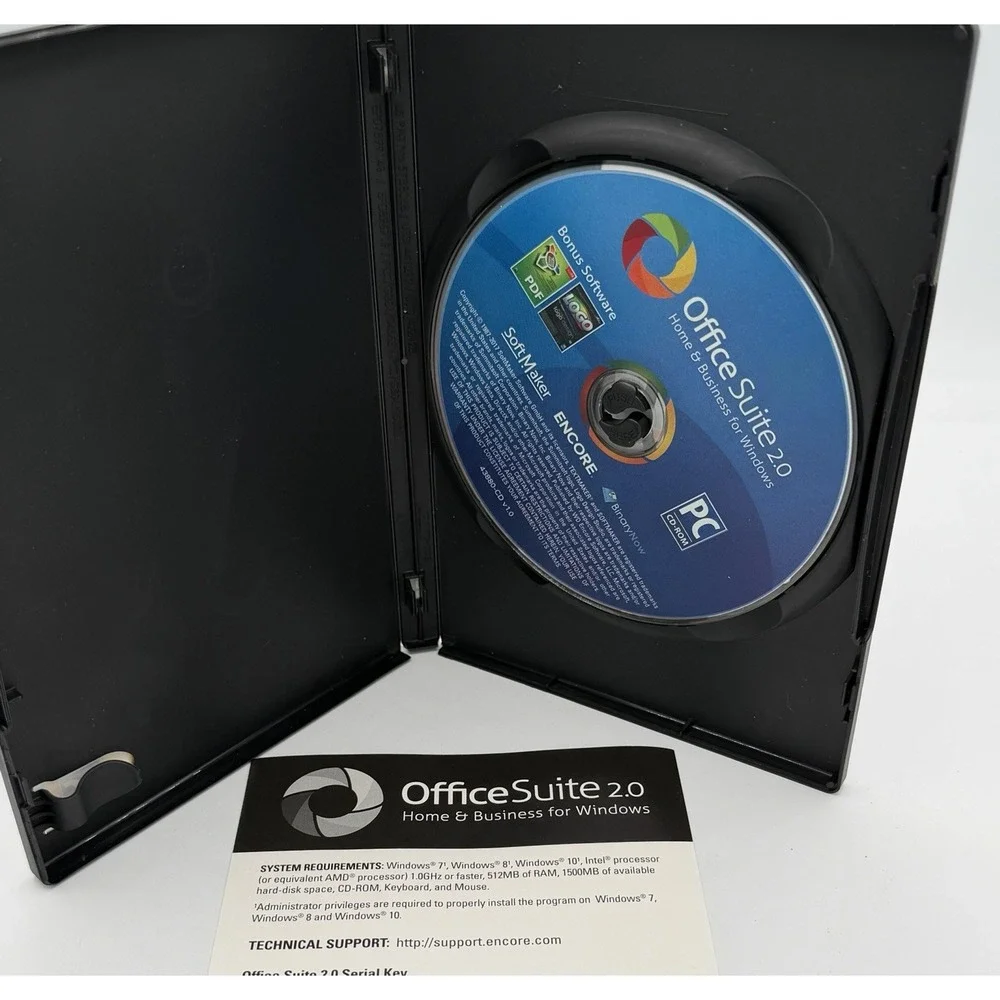 OfficeSuite 2.0 Home & Business Software for Windows PC CD-ROM W KEY - Picture 3 of 3